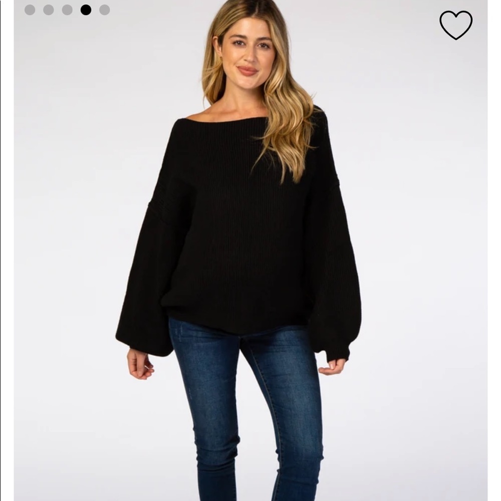 PinkBlush maternity black sweater M Medium